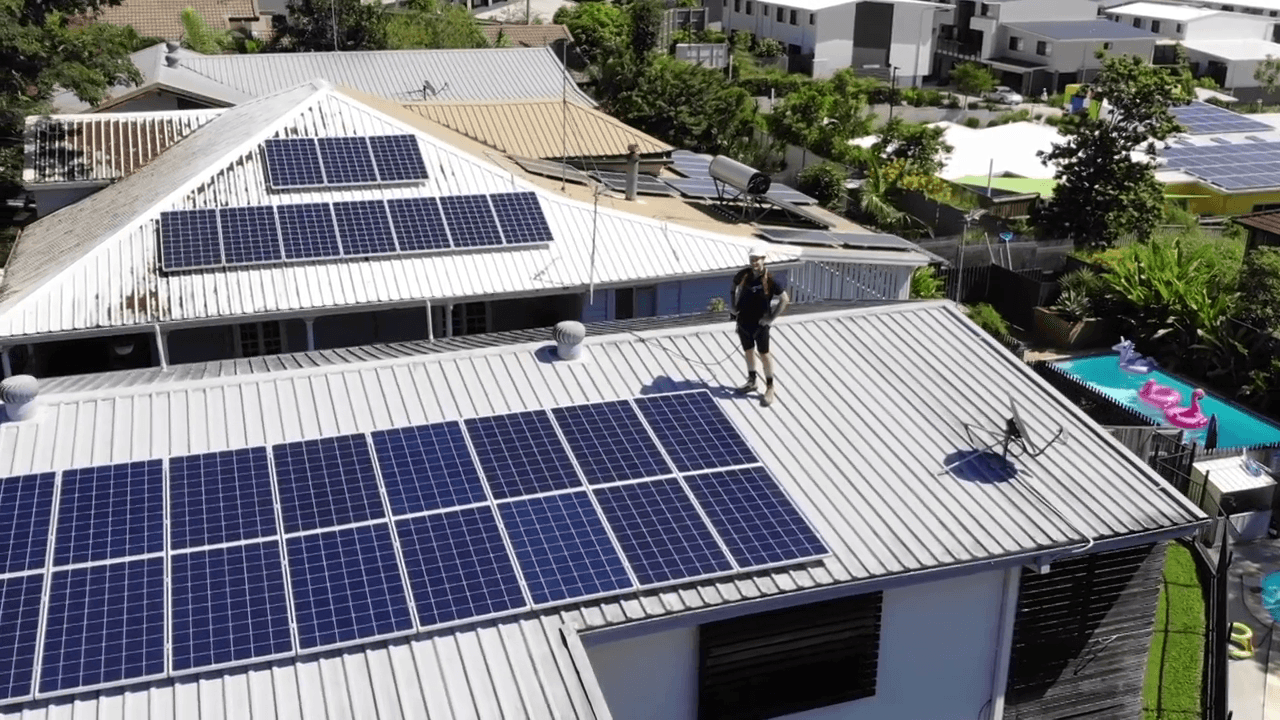 Rooftop solar installation